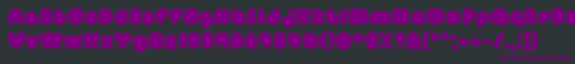 MisterLoopyFill Font – Purple Fonts on Black Background
