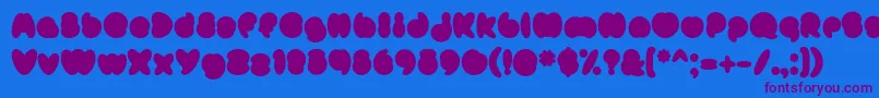 Lisätietoja MisterLoopyFill-fontista MisterLoopyFill-fontti – violetit fontit sinisellä taustalla