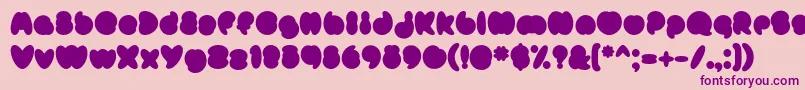 Más sobre la fuente MisterLoopyFill fuente MisterLoopyFill – Fuentes Moradas Sobre Fondo Rosa
