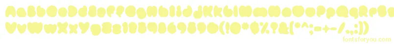 フォントMisterLoopyFill – 黄色のフォント