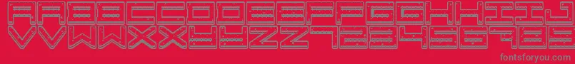 CrazyCookies Font – Gray Fonts on Red Background