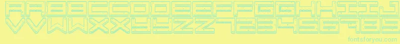 CrazyCookies Font – Green Fonts on Yellow Background