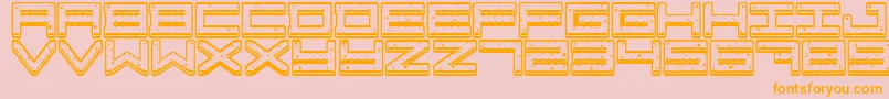 CrazyCookies Font – Orange Fonts on Pink Background