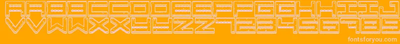 CrazyCookies Font – Pink Fonts on Orange Background