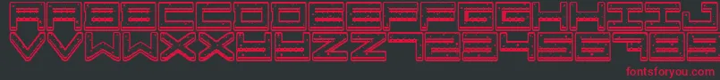 CrazyCookies Font – Red Fonts on Black Background