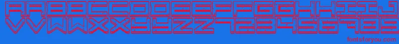 CrazyCookies Font – Red Fonts on Blue Background