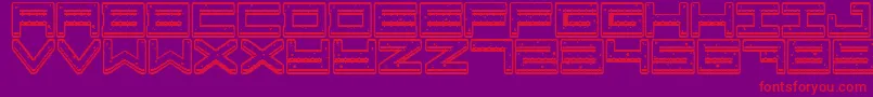 CrazyCookies Font – Red Fonts on Purple Background