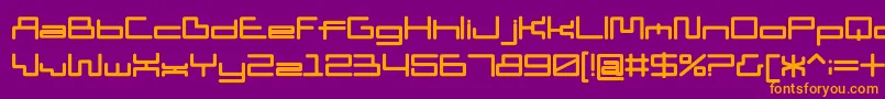 fuente D3 Pipismw – Fuentes Naranjas Sobre Fondo Morado