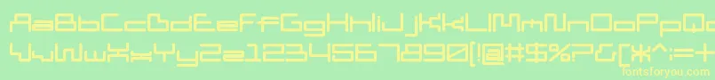 Weitere Informationen zur D3 Pipismw-Schriftart D3 Pipismw-Schriftart – Gelbe Schriften auf grünem Hintergrund
