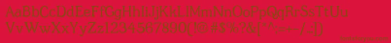 Police Jfshill.Book – polices brunes sur fond rouge