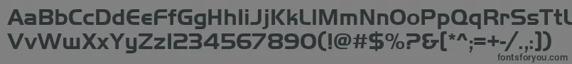 Handgotb Font – Black Fonts on Gray Background