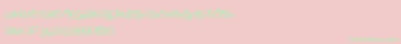 SweetheartBirthday Font – Green Fonts on Pink Background