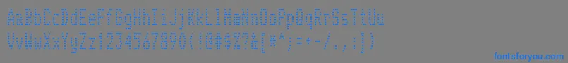Шрифт TelidonCd – синие шрифты на сером фоне