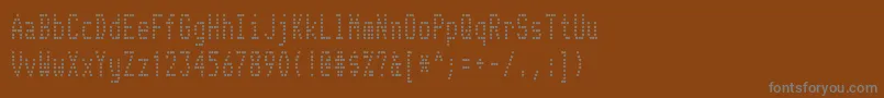Шрифт TelidonCd – серые шрифты на коричневом фоне