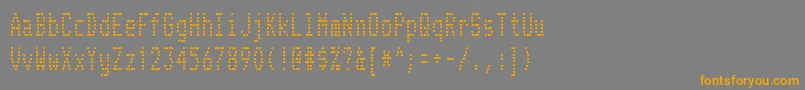 Шрифт TelidonCd – оранжевые шрифты на сером фоне