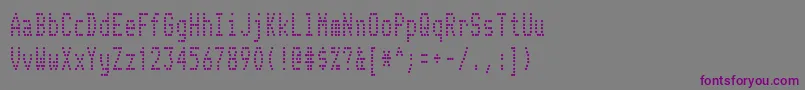 TelidonCd Font – Purple Fonts on Gray Background