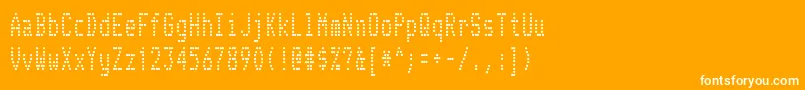 TelidonCd Font – White Fonts on Orange Background