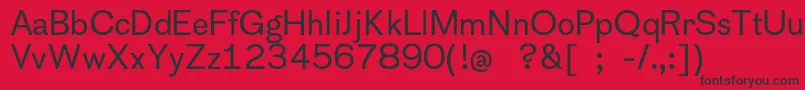 Cothamsans Font – Black Fonts on Red Background