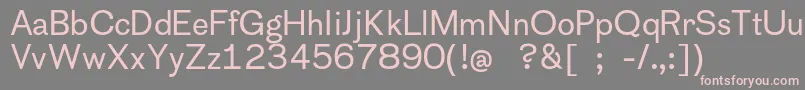 Cothamsans-Schriftart – Rosa Schriften auf grauem Hintergrund