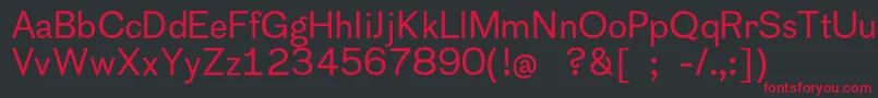 Cothamsans Font – Red Fonts on Black Background
