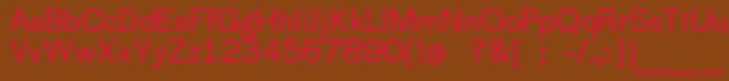 Cothamsans Font – Red Fonts on Brown Background