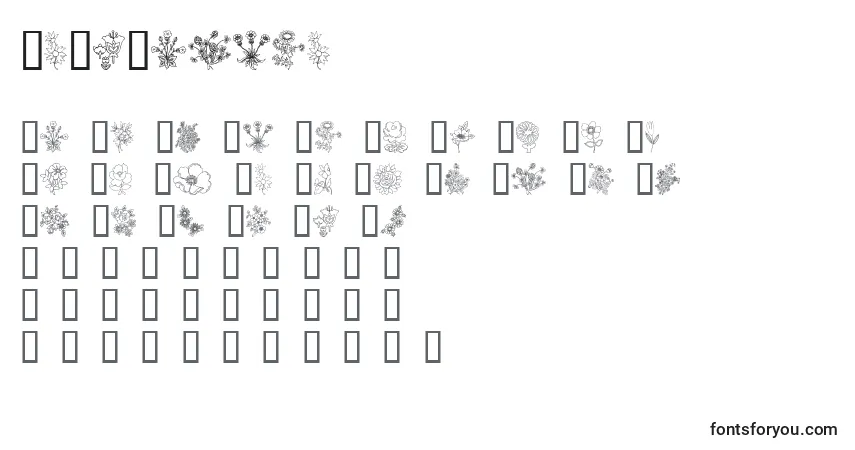 InMyGarden Font – alphabet, numbers, special characters