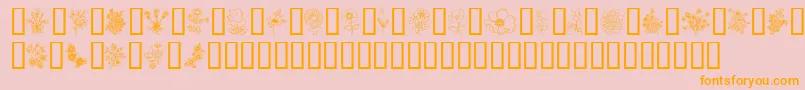 InMyGarden Font – Orange Fonts on Pink Background