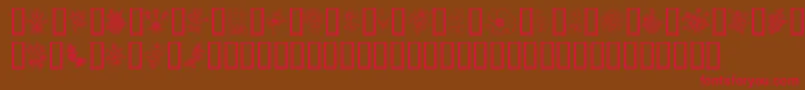 InMyGarden Font – Red Fonts on Brown Background