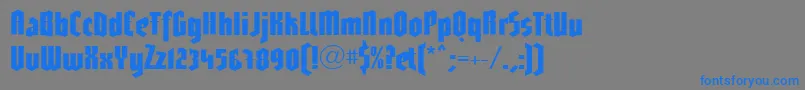 LinotypeGotharda-Schriftart – Blaue Schriften auf grauem Hintergrund
