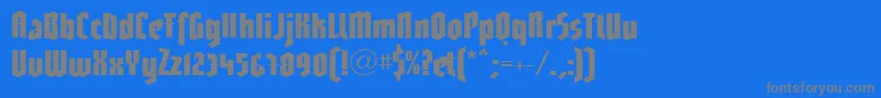 LinotypeGotharda Font – Gray Fonts on Blue Background