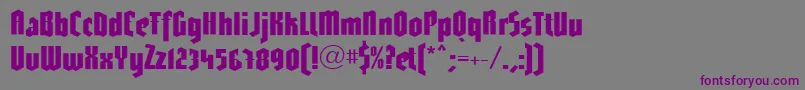 LinotypeGotharda Font – Purple Fonts on Gray Background