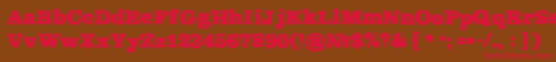 Rekaptcha Font – Red Fonts on Brown Background