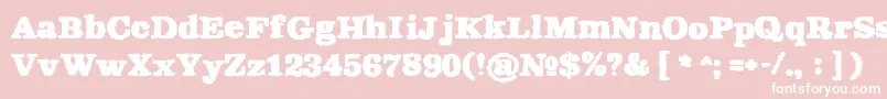 Rekaptcha Font – White Fonts on Pink Background