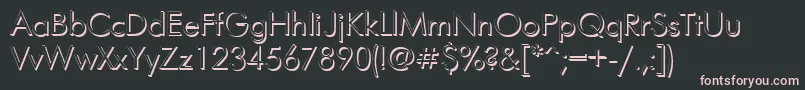 fuente Futurisshadowctt – Fuentes Rosadas Sobre Fondo Negro