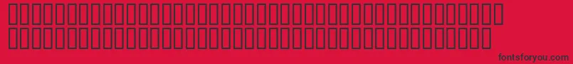 Combns Font – Black Fonts on Red Background
