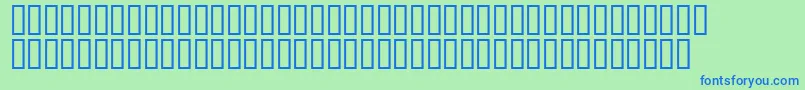 Combns-fontti – siniset fontit vihreällä taustalla