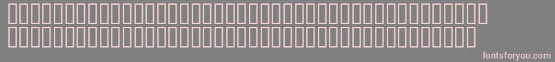 Czcionka Combns – różowe czcionki na szarym tle