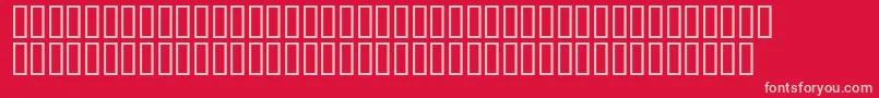 Combns Font – Pink Fonts on Red Background