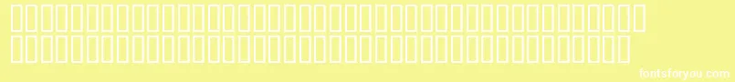 Combns-fontti – valkoiset fontit keltaisella taustalla