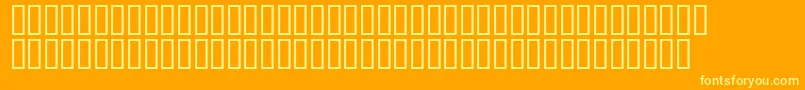 Combns-fontti – keltaiset fontit oranssilla taustalla