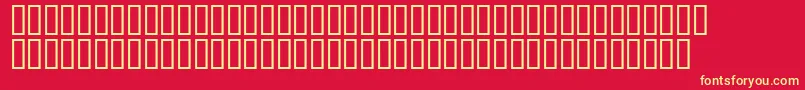 Combns-fontti – keltaiset fontit punaisella taustalla