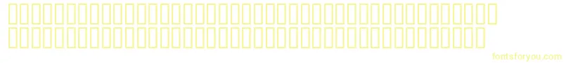 Czcionka Combns – żółte czcionki na białym tle