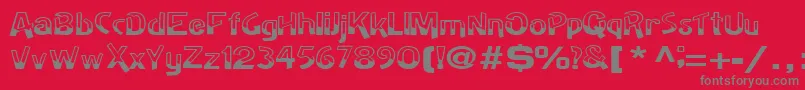 Badhhabit71RegularTtext Font – Gray Fonts on Red Background