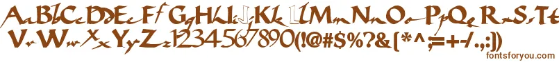 Bigbrushfont19Bold Font – Brown Fonts