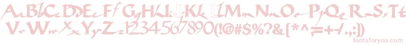 Bigbrushfont19Bold-Schriftart – Rosa Schriften