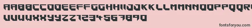 フォントBlockar – ピンクの背景に黒い文字