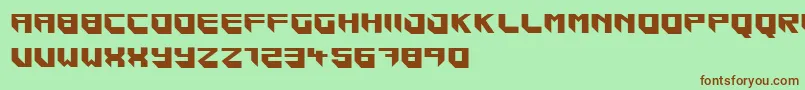 Шрифт Blockar – коричневые шрифты на зелёном фоне