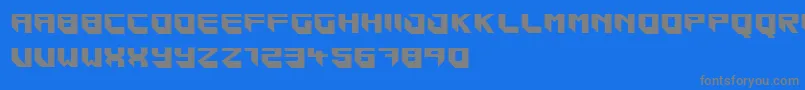 フォントBlockar – 青い背景に灰色の文字