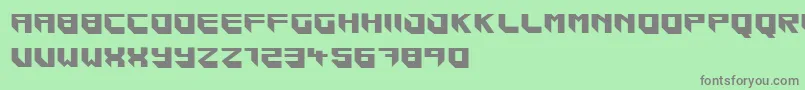 フォントBlockar – 緑の背景に灰色の文字