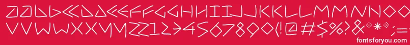 fuente UncialfiftysoftMedium – Fuentes Blancas Sobre Fondo Rojo